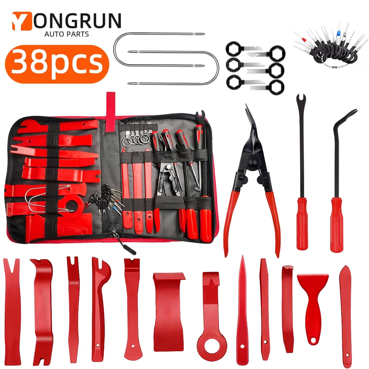 Car Tools Car Interior Disassembly Kit Panel Trim Removal Tool Car Plastic Dismantlers Hand Complete Case Tool